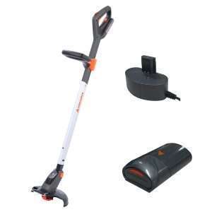 Yard Force 12V iFlex Urban Akku Rasentrimmer LT F23, mit 4,0 Ah Lithium-Ionen-Akku, 23 cm Schnittbreite, 160 cm Länge mit Stiel, bürsten Motor