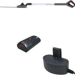 Yard Force 12V iFlex Urban Akku Heckenschere LH F35, mit 4,0 Ah Lithium-Ionen-Akku, 39 cm Messerlänge, 170 cm Länge mit Stiel, bürsten Motor